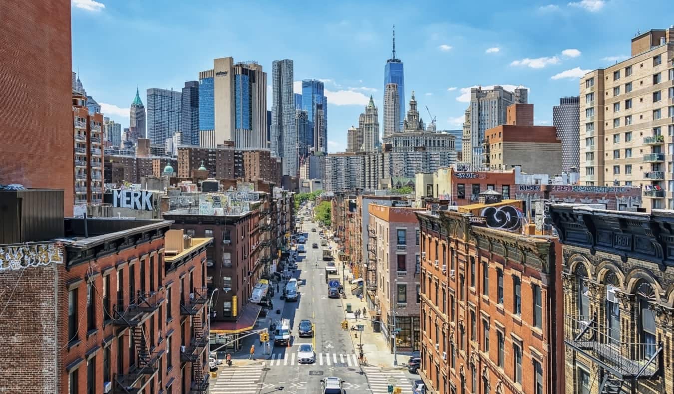 Manhattan skyline in daylight